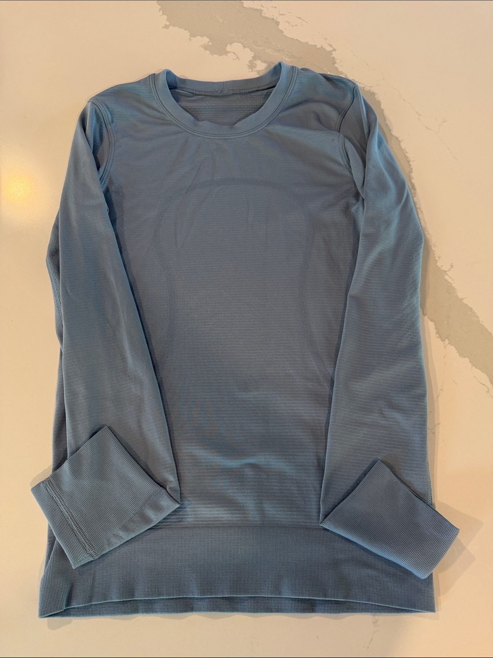 lululemon athletica Long Sleeve Tee in Light Blue